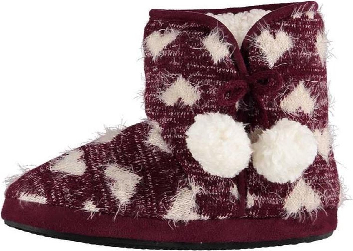 Apollo Sloffen Dames Textiel/tpr Paars Maat 39-40