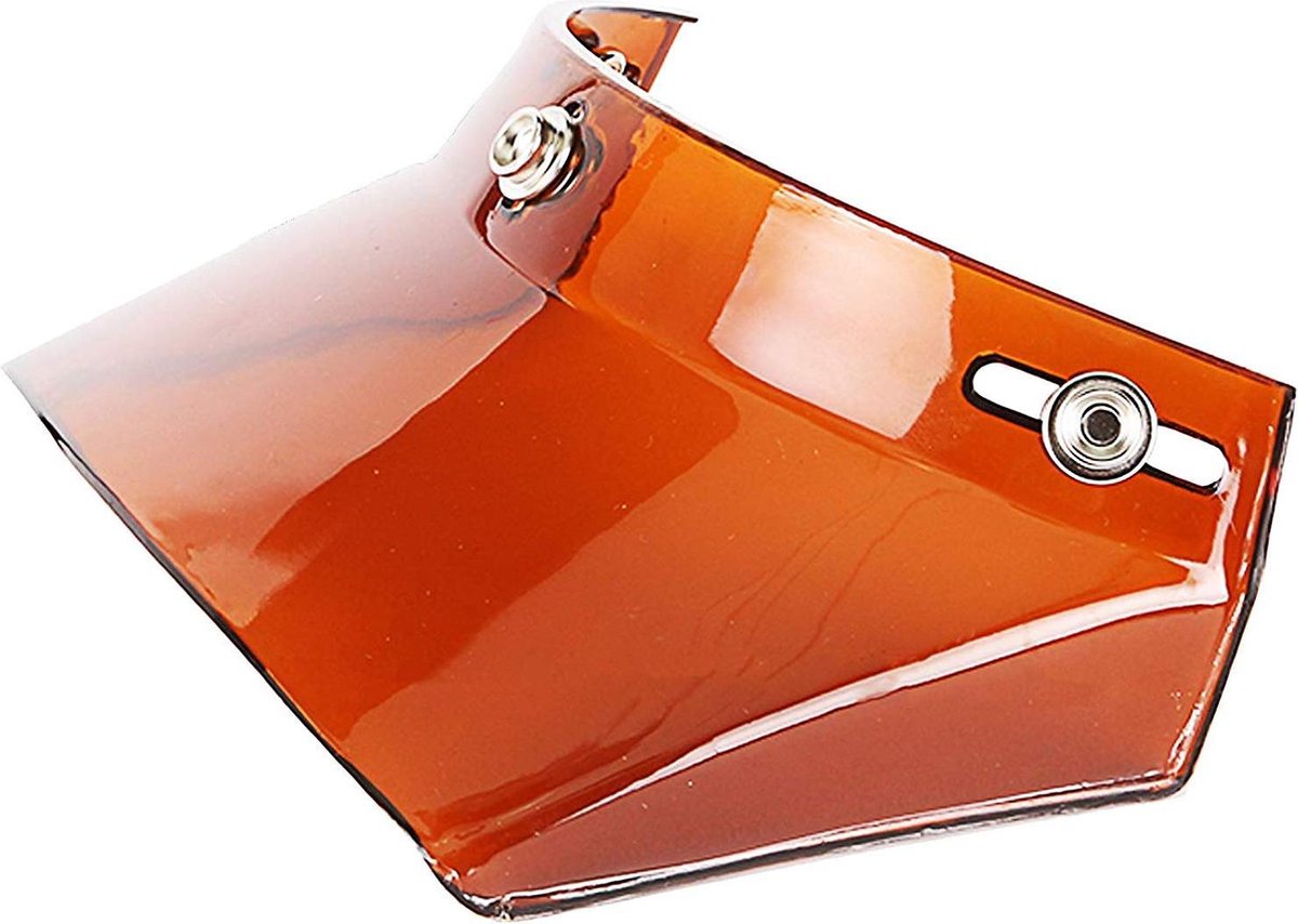 Square helm zonneklep oranje