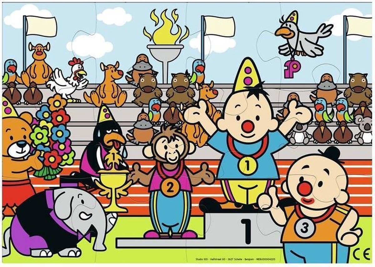 Bumba Puzzel Atleet 12 Stukjes