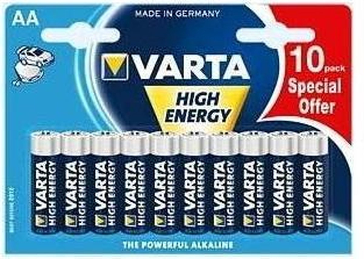 Varta V4906P10 High Energy AA Batterijen 10stuks
