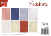 Joy!Crafts Papierset A4 - 4x3 vellen  - dubbelzijdig - 200 gr / Hobbypapier Zee thema om kaarten mee te maken