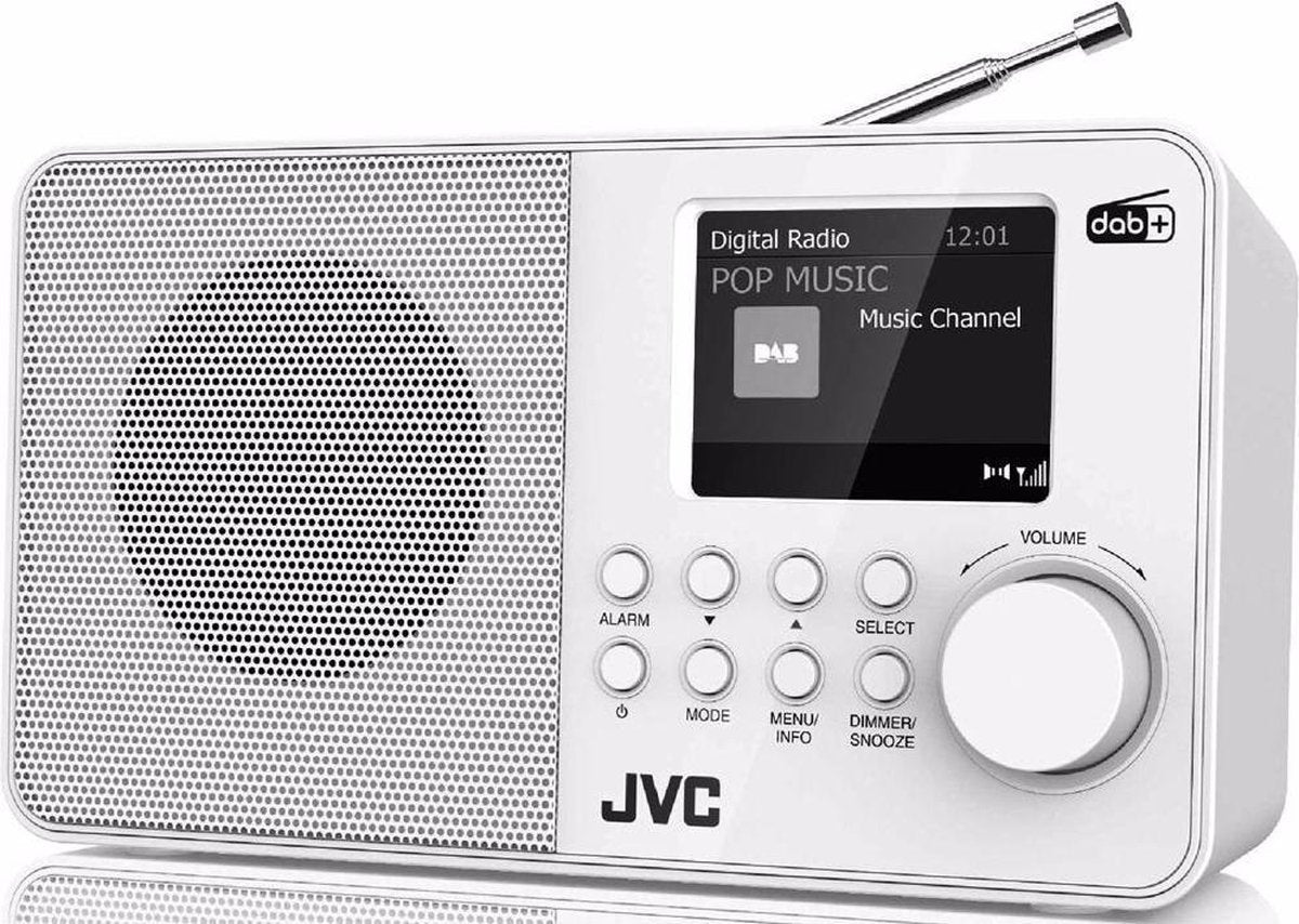 JVC DAB radio F39W-DAB (Wit)