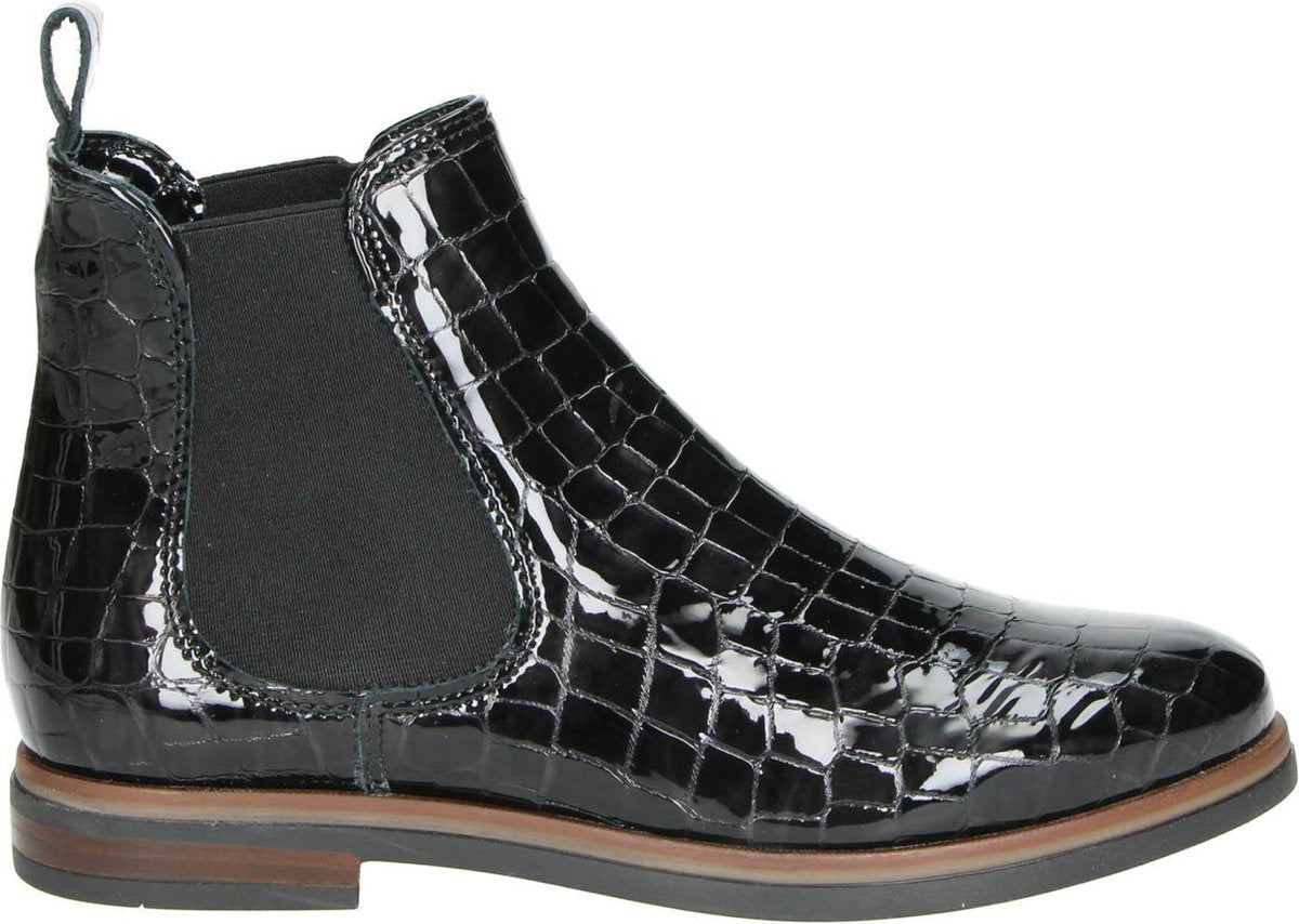 Nelson dames chelsea boot - Zwart - Maat 40