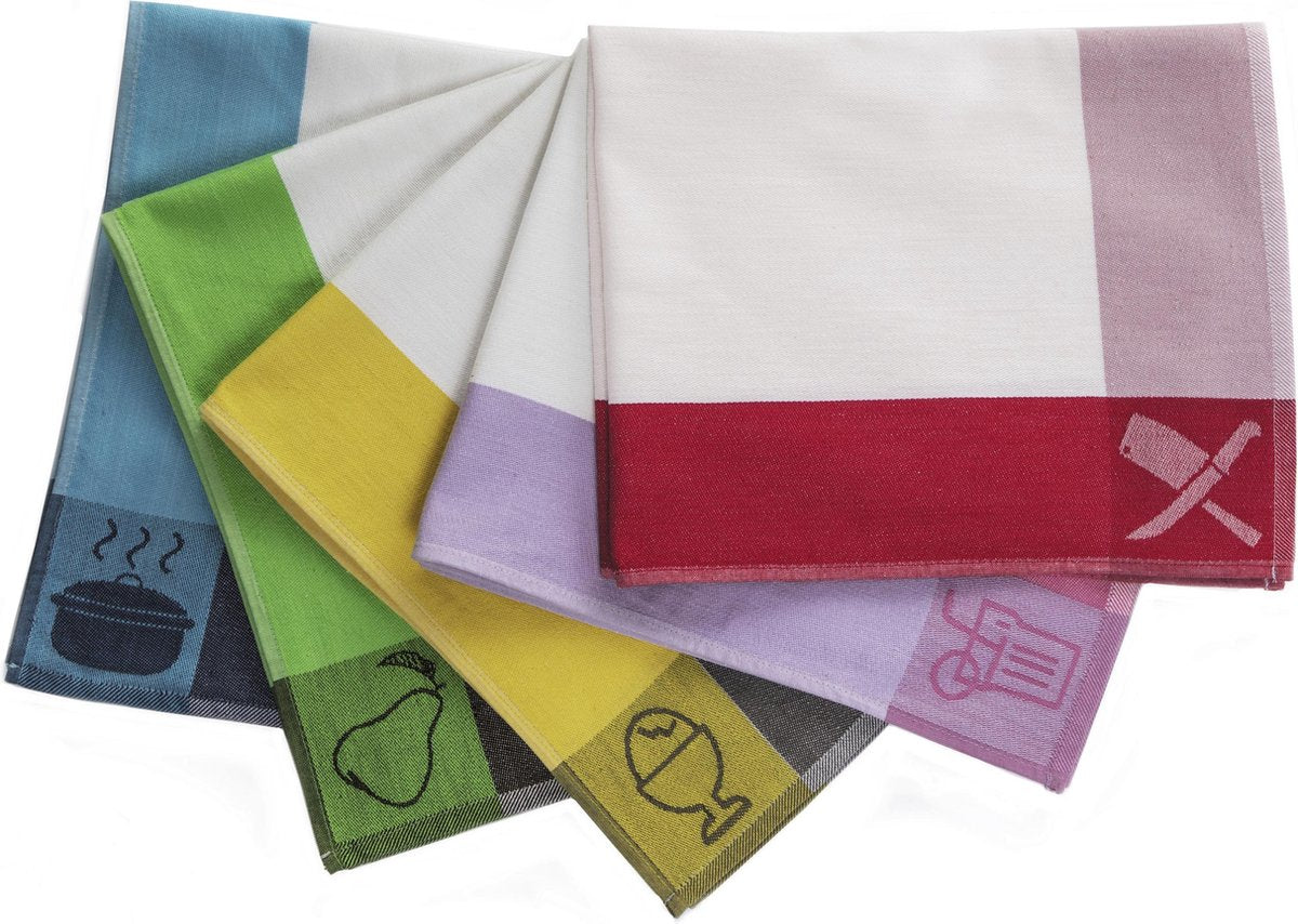 Luxe keukenhanddoeken assortiment 15 stuks (100% hoogwaardig katoen)