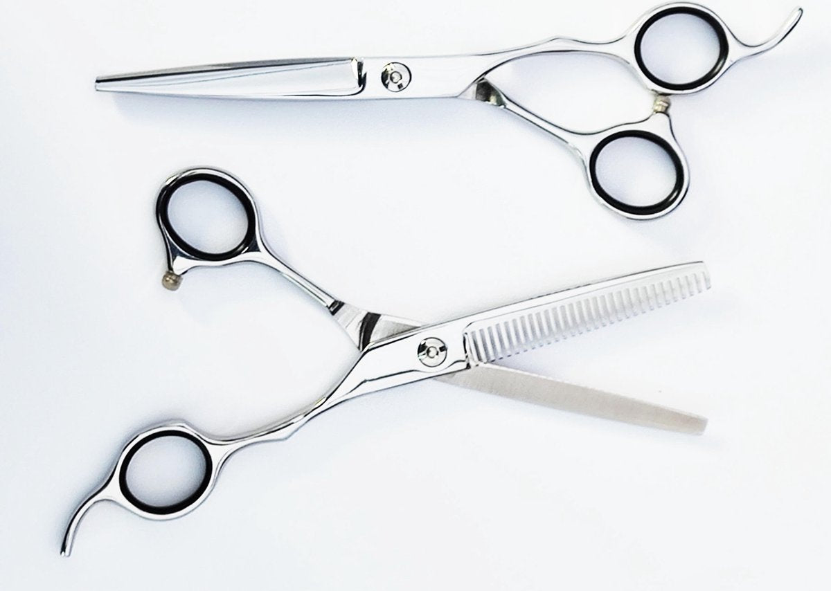 Beautytools GOLD LINE Professionele Duitse Kappersscharen SliceCut + BeastThin Uitdunschaar voor dik haar (RS-0999) RLS