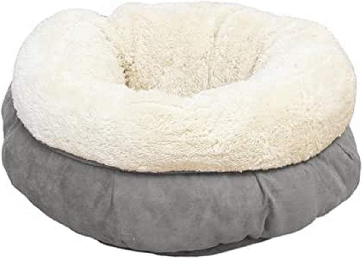 AFP Lambswool Donut Bed Grey
