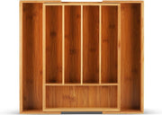 Edënbërg Bestekbak - Bamboe Hout - Uitschuifbaar 25.5 - 38 cm - 5 tot 7 Vaks