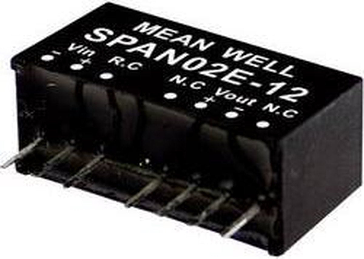Mean Well SPAN02A-05 DC/DC-convertermodule 400 mA 2 W Aantal uitgangen: 1 x