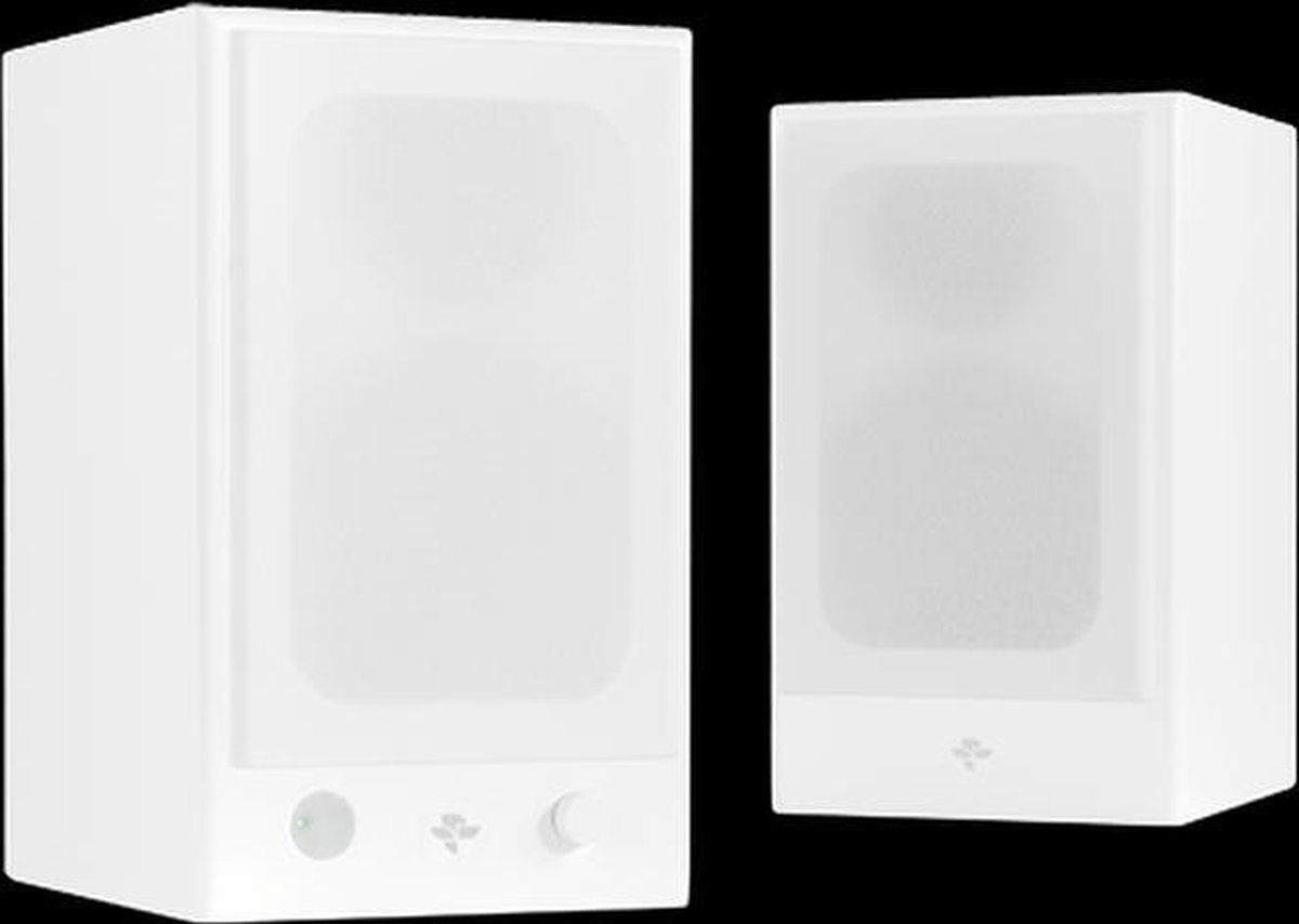 Totem Acoustics KIN Play Mini Wit - Compacte Actieve Hifi Speakerset met Bluetooth en Phono ingang (stereo paar)