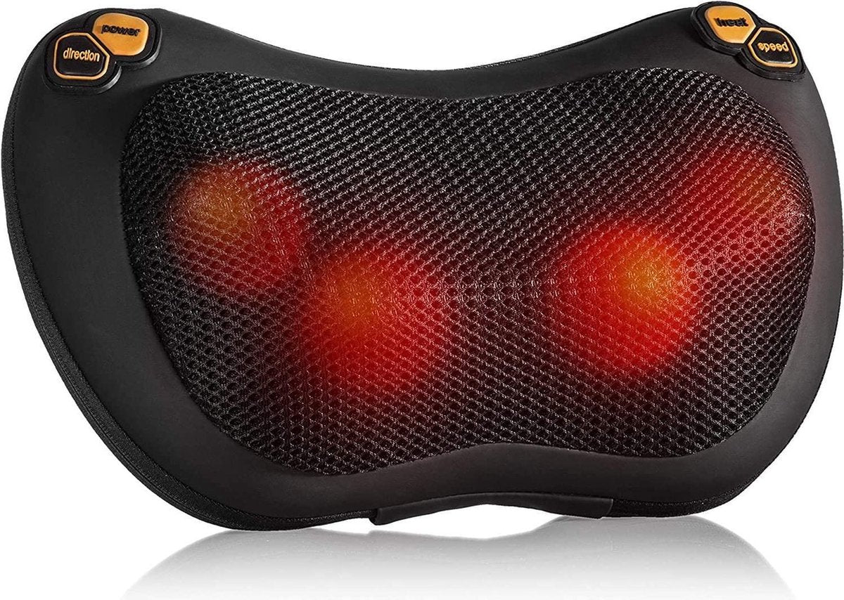 Massage Kussen - Zinaps Shiatsu Massage Kussen Elektrische nek Massager met warmtefunctie (WK 02128)