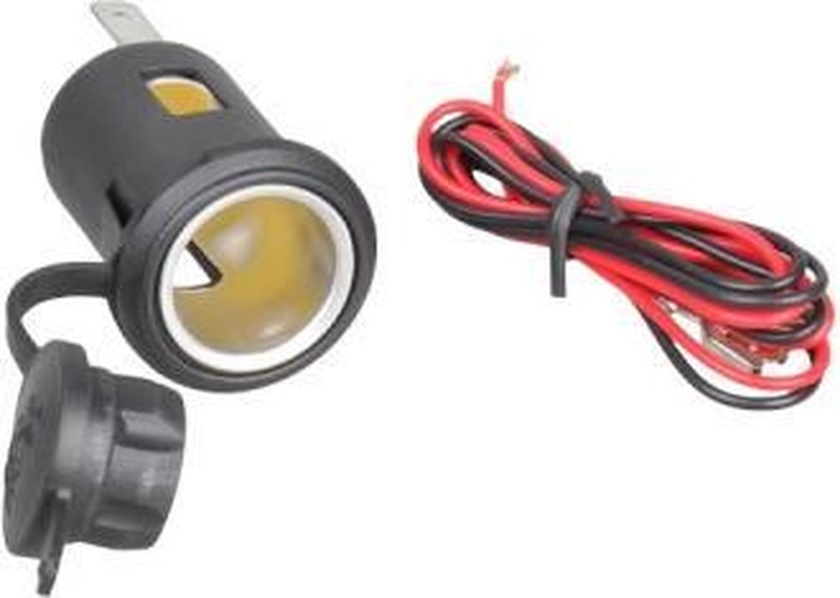 Aanstekerhuls inbouw 12/24V Waterproof