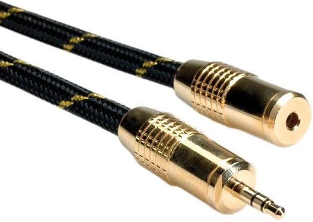 ROLINE 11.09.4759 audio kabel 10 m 3.5mm Zwart
