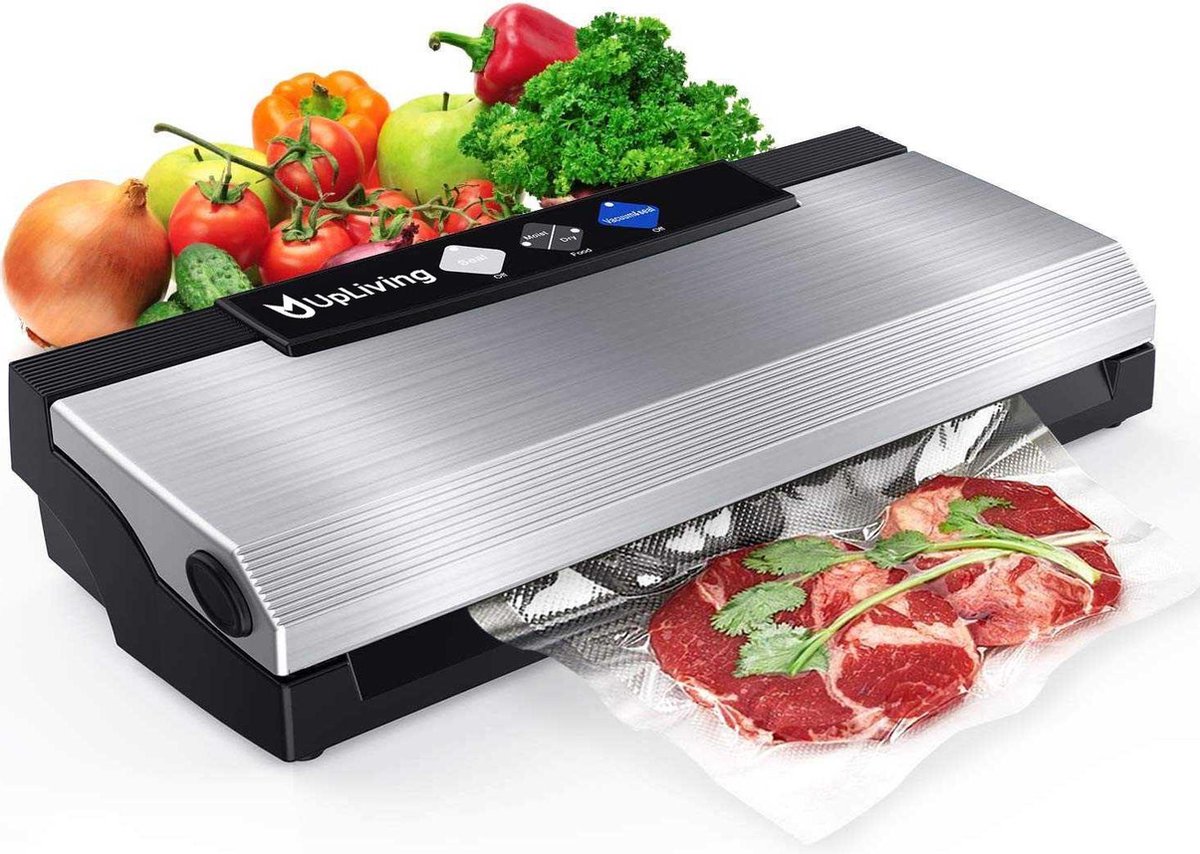 UpLiving™ Vacumeermachine | Vacuüm Sealer | Foodsaver | Keuken Apparaat | Met Slangaansluiting | Vacumeerapparaat |10x Vacuüm Zakken