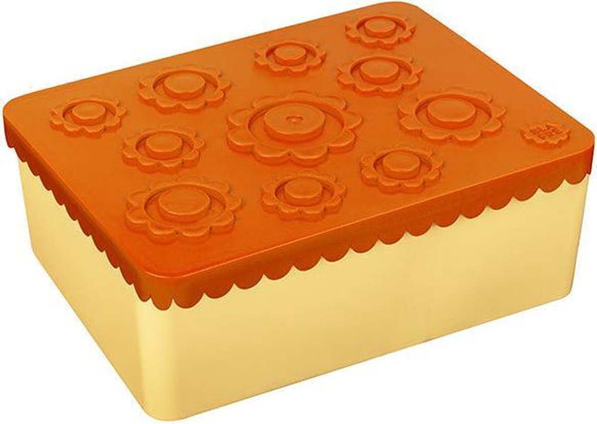 Brooddoos / Lunchbox Flower Yellow/Orange | Blafre