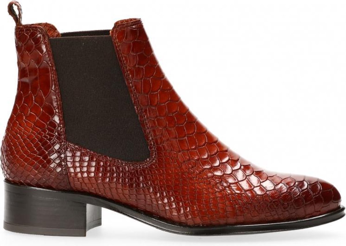 Van Dalen  - Chelsea Laarsje Leer - Womens - Cognac - 36