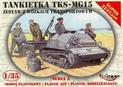 Mirage Tankette TKS-MG15 with trailer + Ammo by Mig lijm