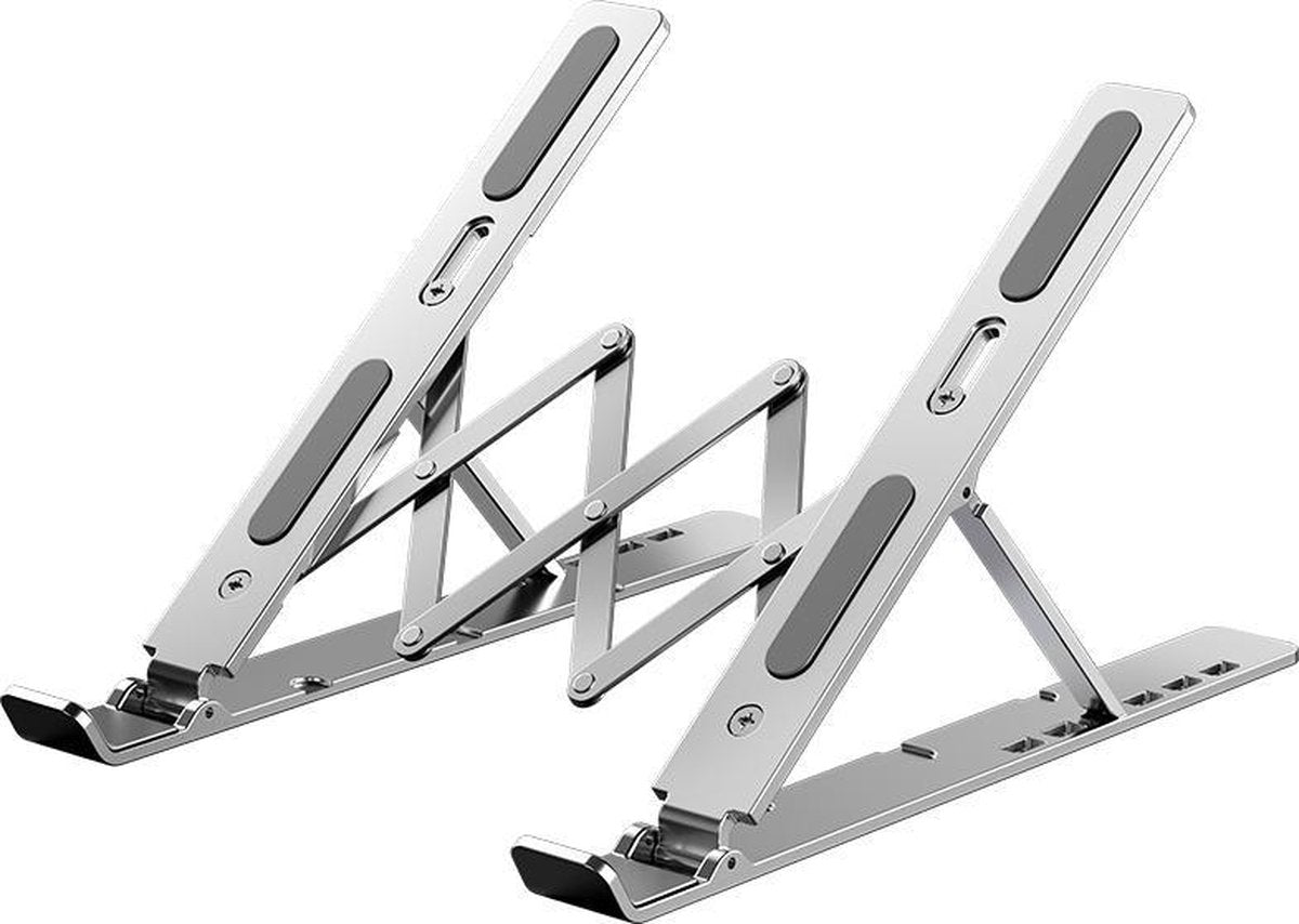 Universele Laptop Standaard Verstelbare & Opvouwbare  - Laptopstandaard met Reisetui - Duraluminium Alloy - Anti slip - Super Stevig