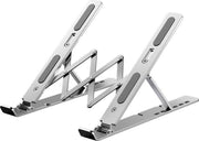 Universele Laptop Standaard Verstelbare & Opvouwbare  - Laptopstandaard met Reisetui - Duraluminium Alloy - Anti slip - Super Stevig