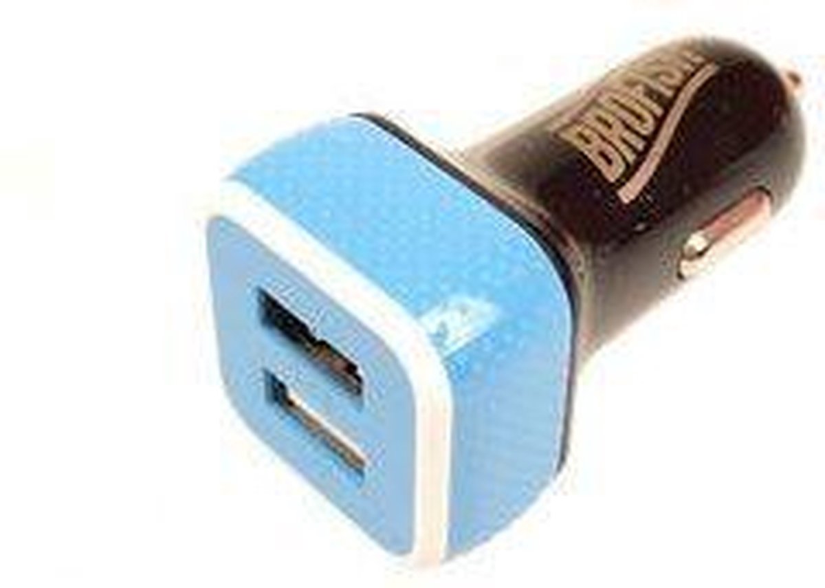 Brofish USB Carcharger Duo Black & Blue
