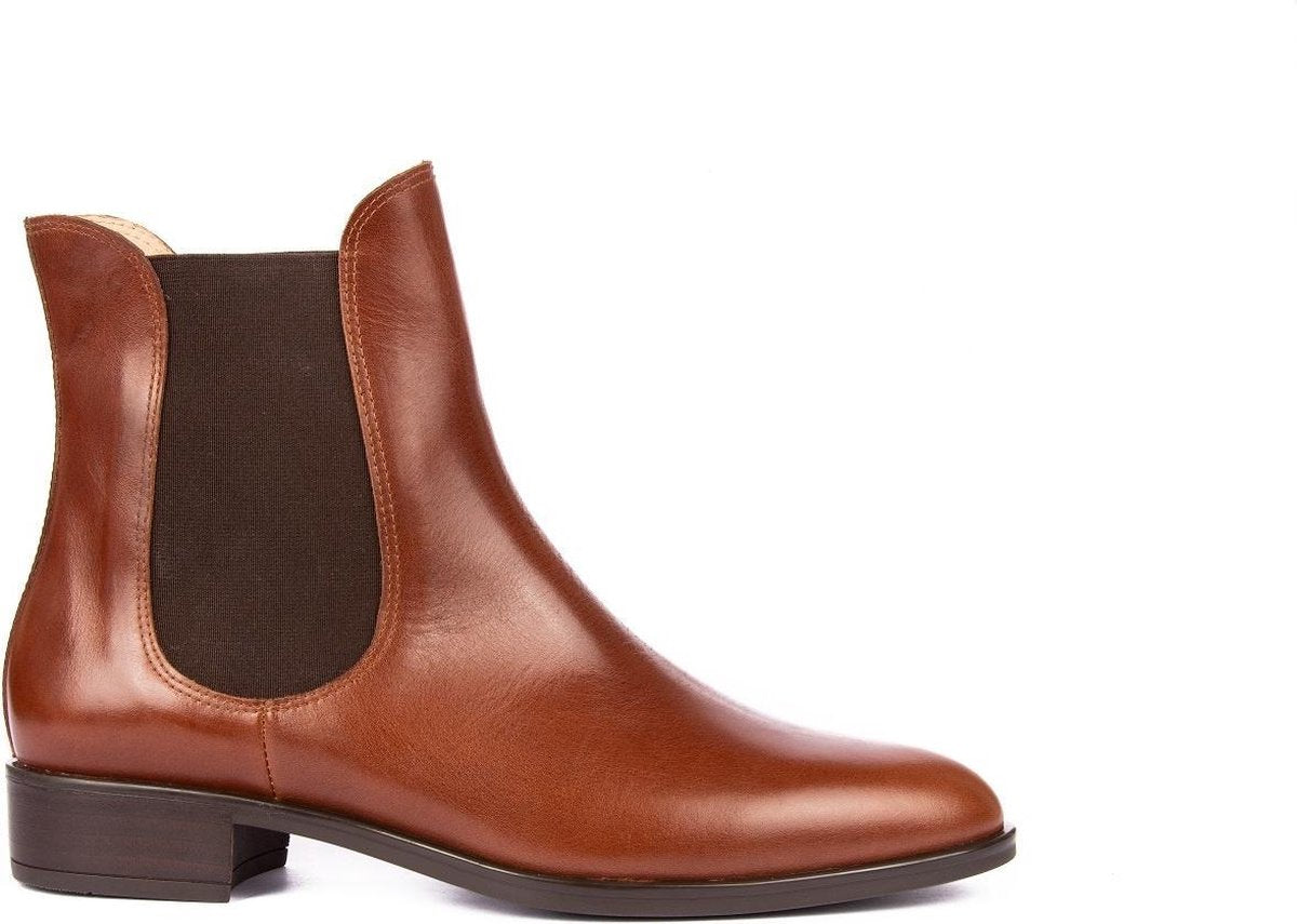 Unisa Boyer chelsea boots bruin leer