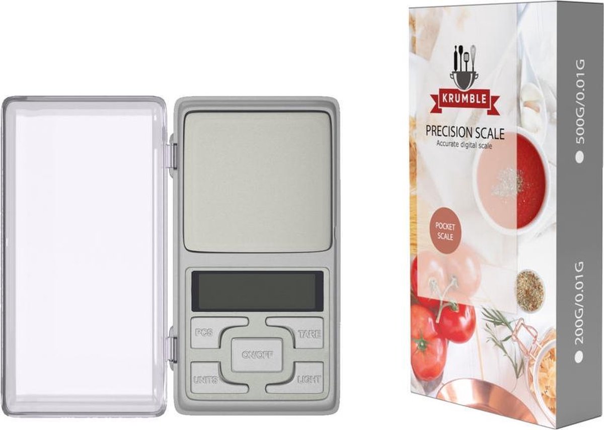 Precisie weegschaal 0.01 x 500 gram | Kleine keukenweegschaal | Digitale weegschaal | Grammen weegschaal | Mini weegschaal | Micro weegschaal