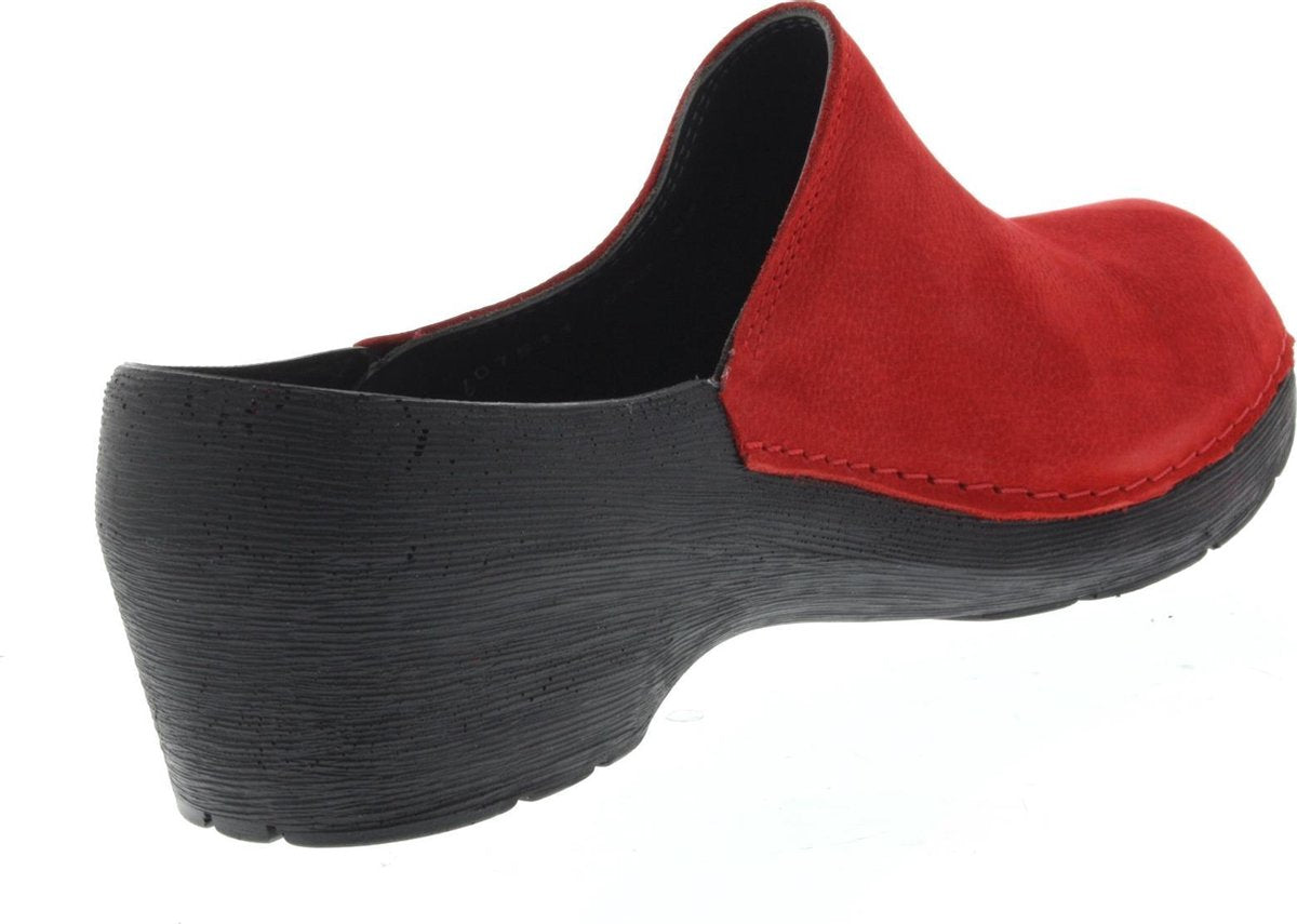 Dames Slippers Wolky 0607511-500 Clog Red Rood - Maat 38