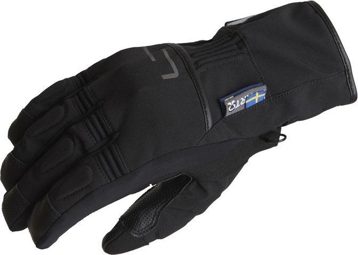 Lindstrands motorhandschoenen Lillmon zwart/grijs 12