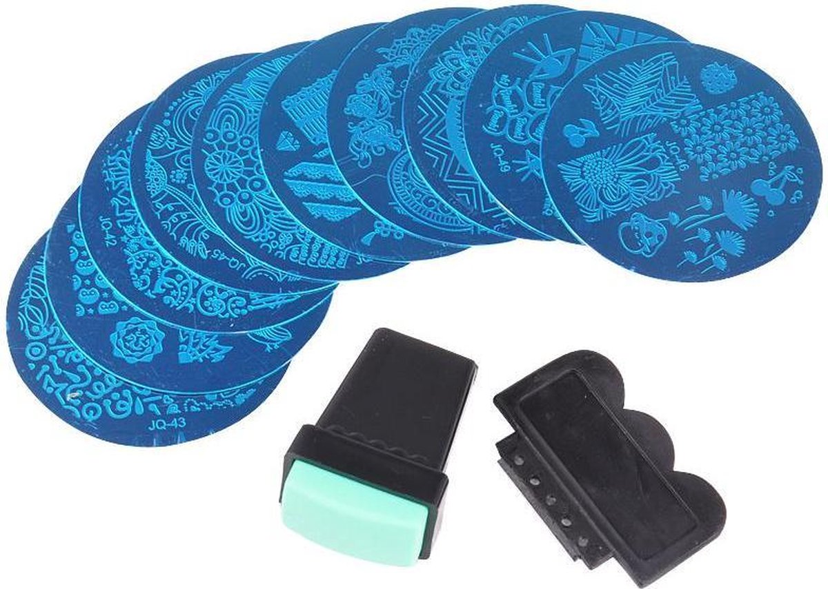 Sjablonen nagels - Nagel sjablonen set - 10 delig