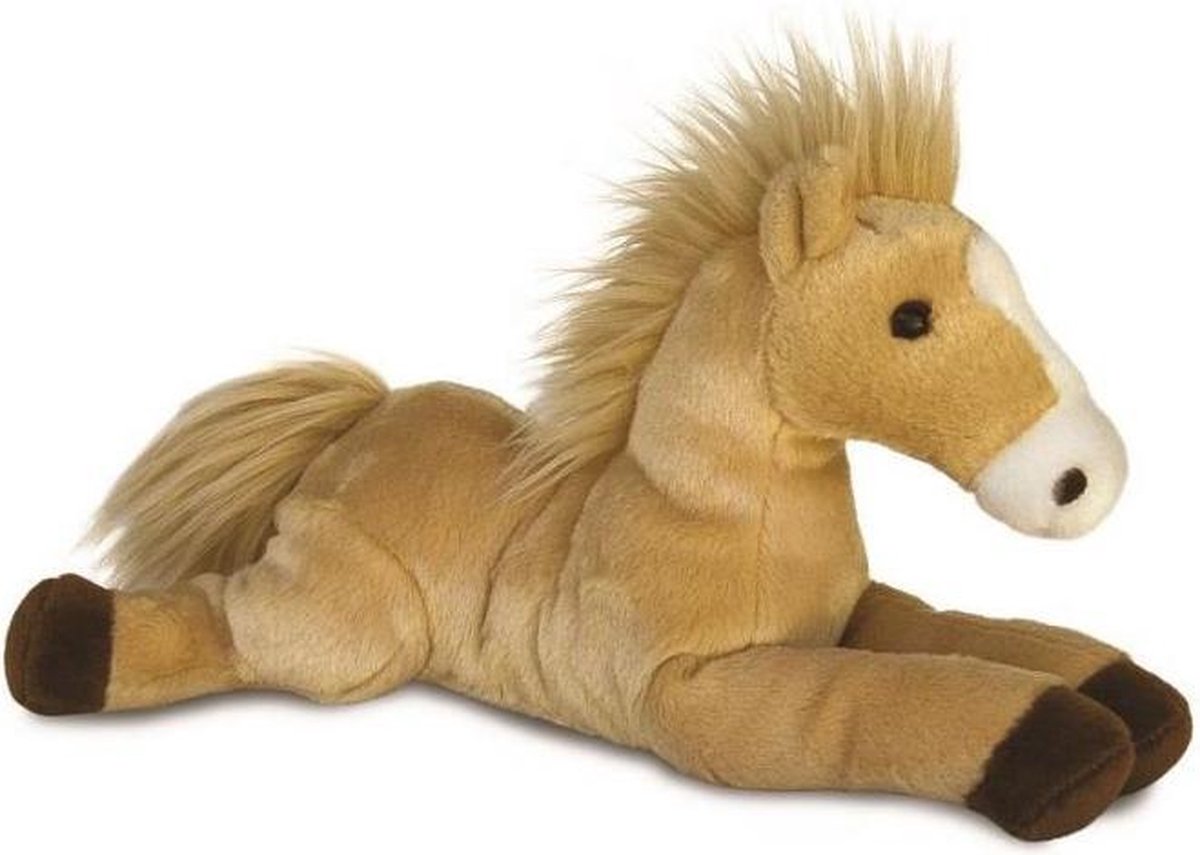 Aurora Knuffel Flopsie Paard Butterscotch Bruin 30