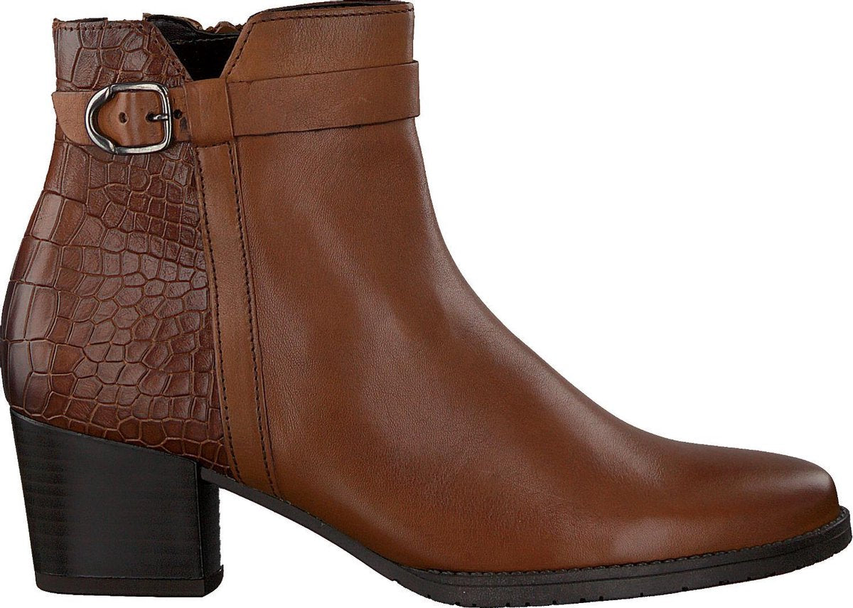 Gabor 834 Enkellaarsjes - Enkelboots - Dames - Cognac - Maat 39