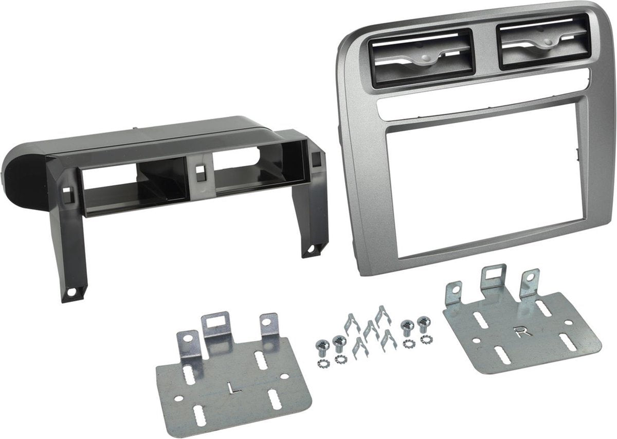 2-DIN Paneel Fiat Grande Punto 2005-2010 Kleur: Antraciet Metallic