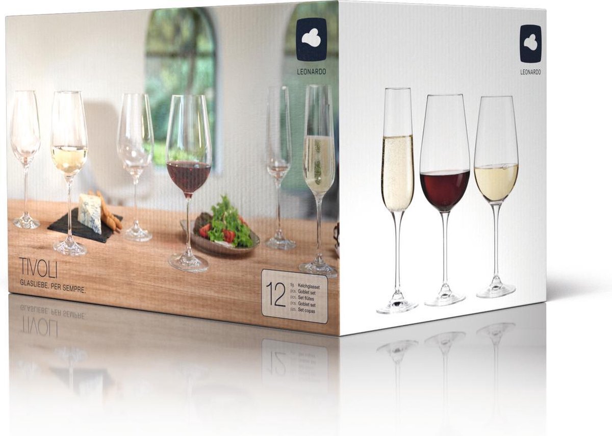 Leonardo Glazenset Tivoli - set 18 stuks