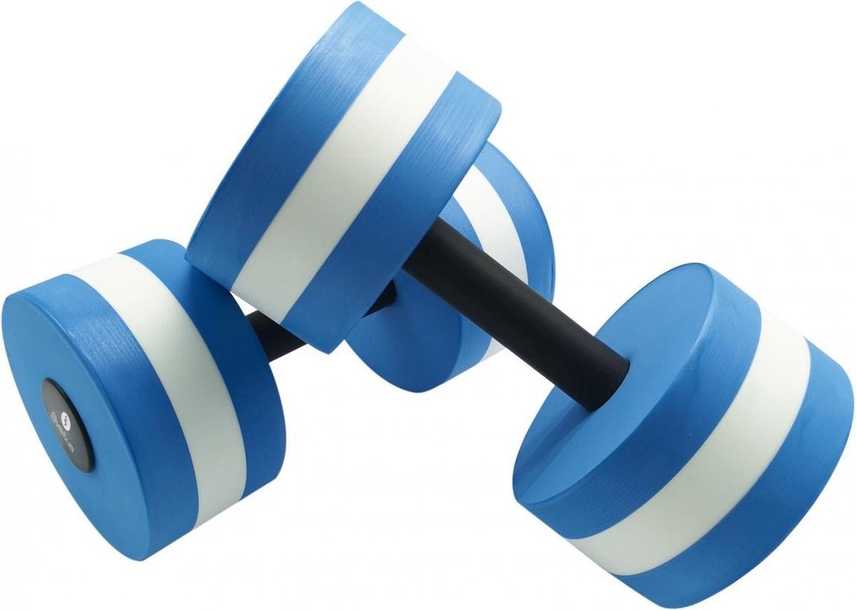 Sveltus Weerstandsdumbbell Aqua Blauw/wit Set 2 Stuks