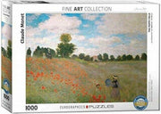 The Poppy Field - Claude Monet Puzzel 1000 Stukjes