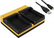 USB Dual Charger voor Nikon EN-EL19 Camera Accu / ENEL19 Compacte USB Accu Oplader