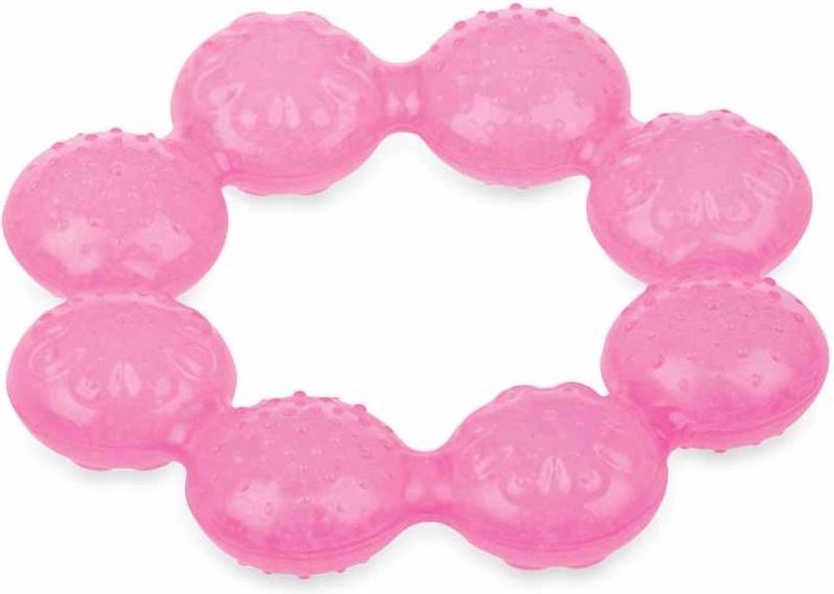 Nuby Koelbijtring Icybite Rond Junior Roze