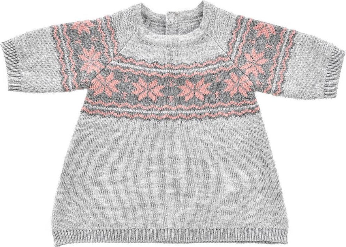 Byastrup Poppenkleding Trui Gebreid 50 Cm Grijs