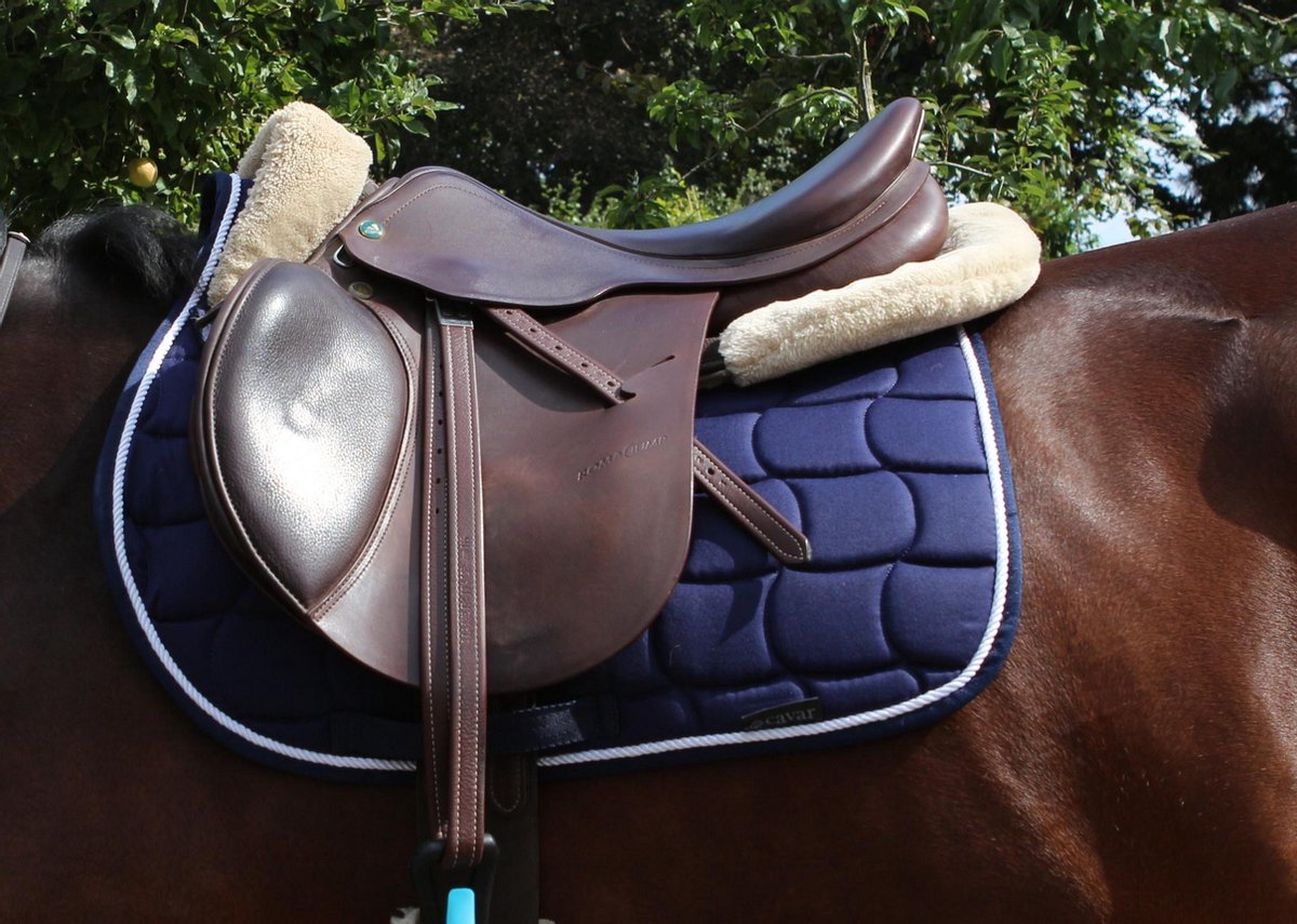 Cavar Sjabrak Classic Donkerblauw Cob - zadeldek
