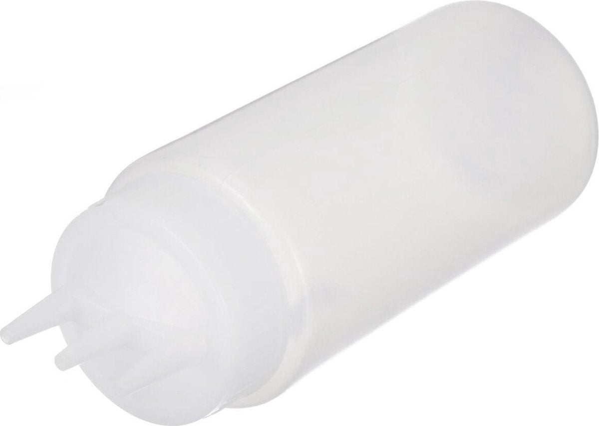 WiseGoods - Knijpfles - Knijpfles voor Ketchup / Mayo - Dispenser - Knijpfles/Spuitfles - Doseerflacon/Sausflacon - 700 ml - Wit