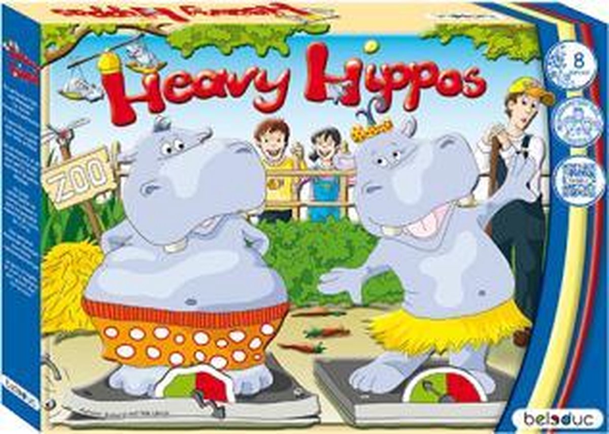 Houten spel Heavy hippos