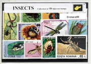 Insekten – Luxe postzegel pakket (A6 formaat) : collectie van 50 verschillende postzegels van insekten – kan als ansichtkaart in een A6 envelop - authentiek cadeau - kado tip - geschenk - kaart - Insecta - zespotigen - ongewerveld - metamorfose