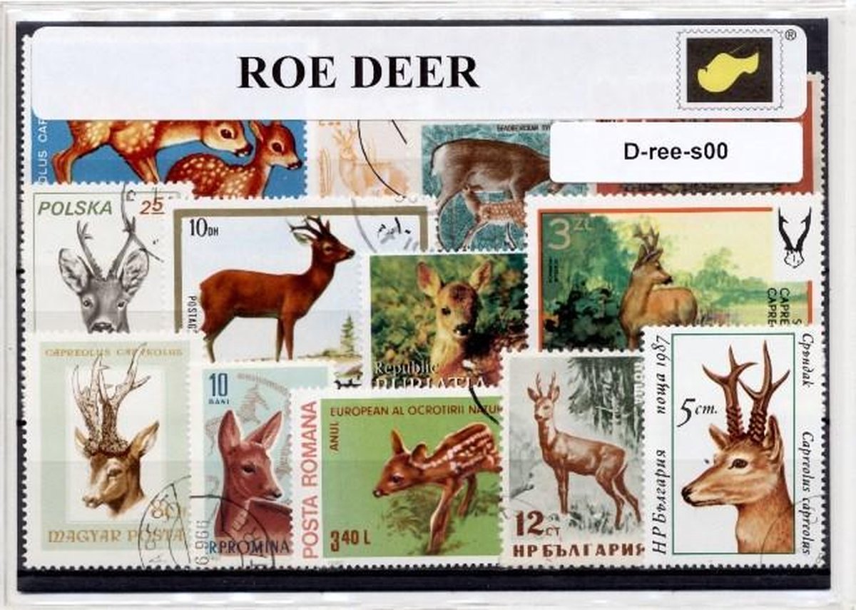 Reeen – Luxe postzegel pakket (A6 formaat) : collectie van verschillende postzegels van reeen – kan als ansichtkaart in een A6 envelop - authentiek cadeau - cadeau - geschenk - kaart - Capreolus - ree - Capreolus capreolus - hert - hertachtigen