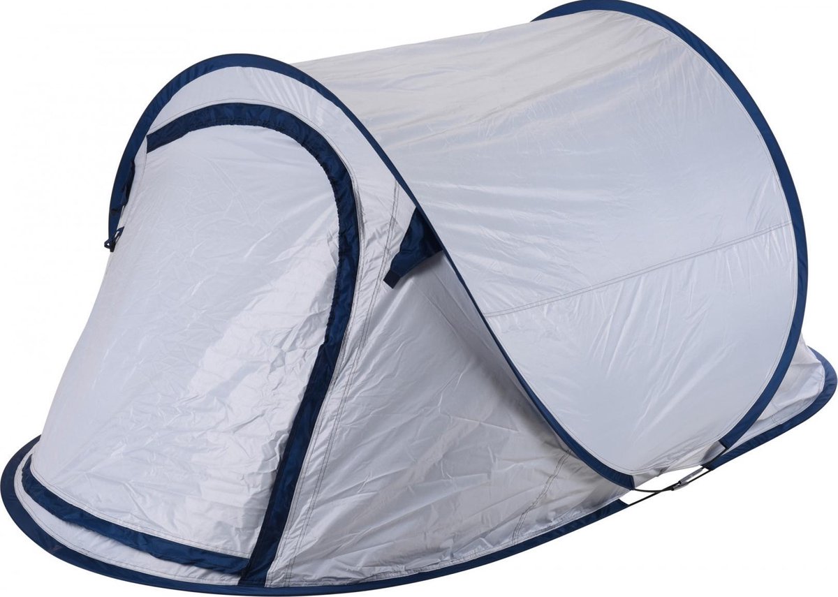 Redcliffs 2 Persoons Pop Up Tent Uv Beschermd - Wit/ Blauw - 2 Persoons