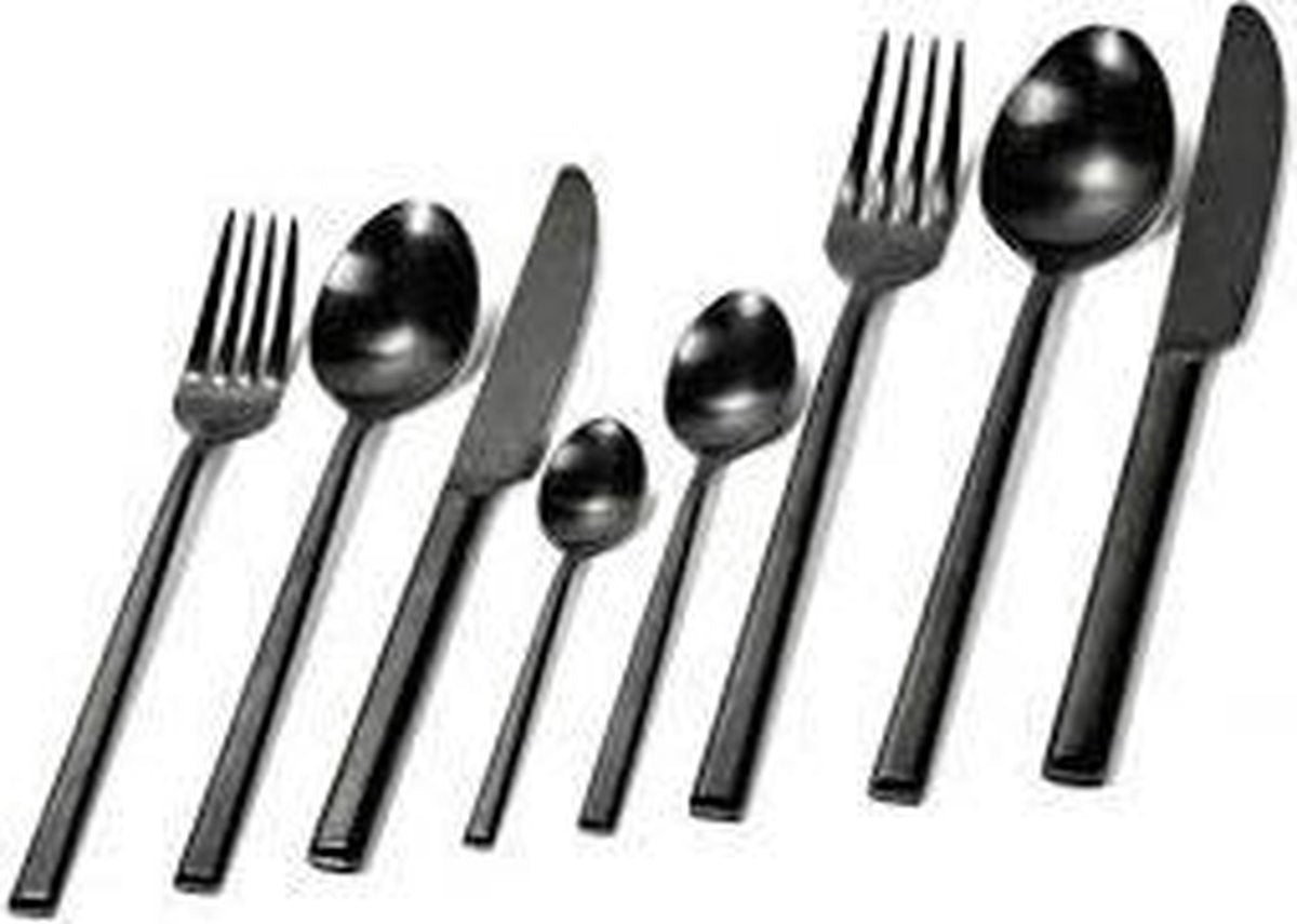zwart serax Pure By Pascale Naessens bestek Black 6 dessertvorken + 6 dessertmessen + 6 dessertlepels