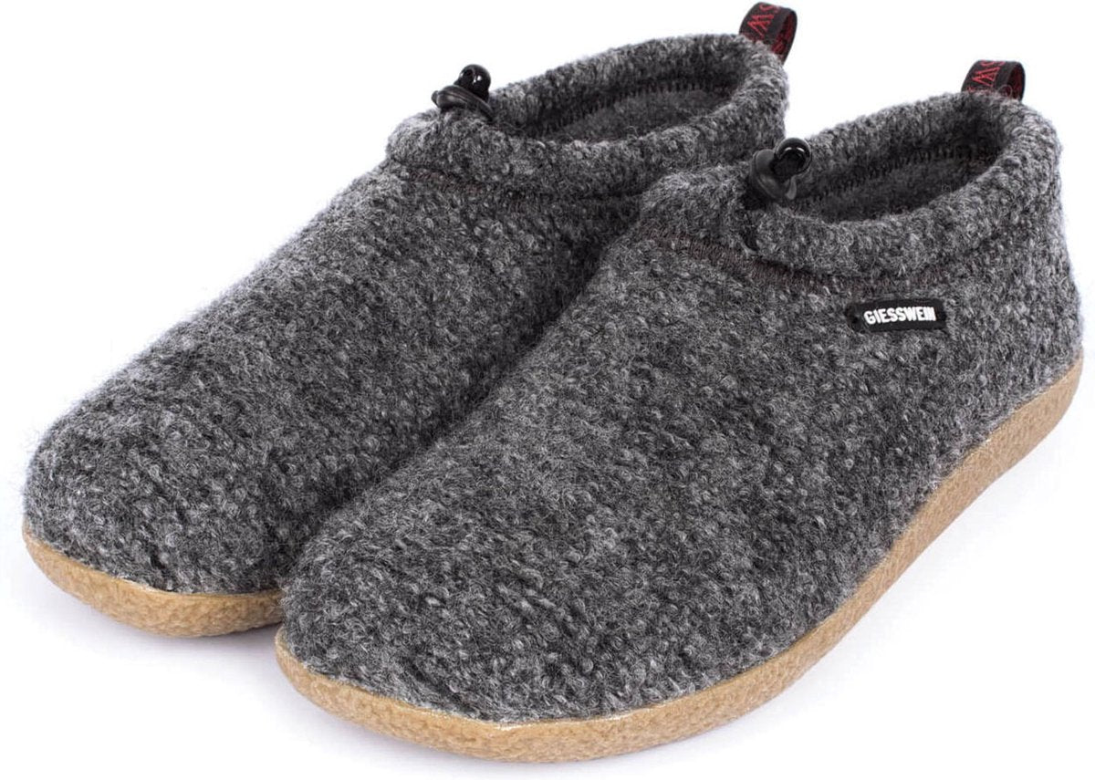 Giesswein Instappers - Maat 42 - Unisex - Donker grijs