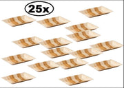 25x Bord palmblad rechthoekig 25x16cm