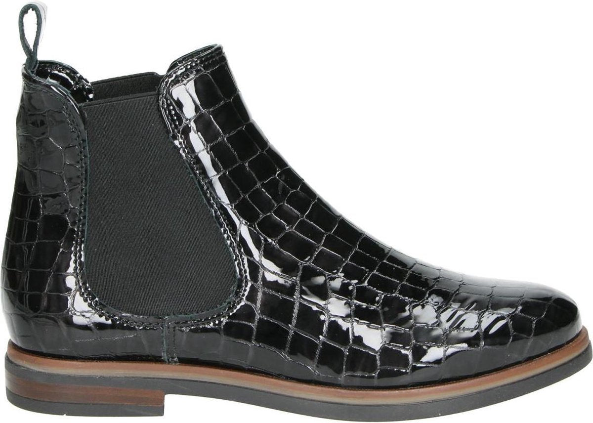 Nelson dames chelsea boot - Zwart - Maat 41