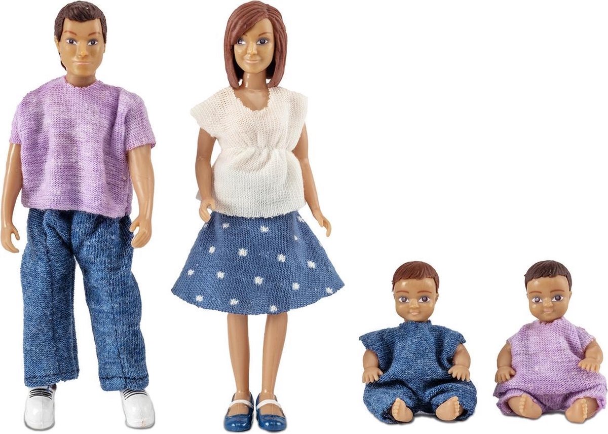 Lundby poppenhuis Set - Familie met twee baby's