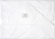 BamBam Badcape - Wit Jacquard