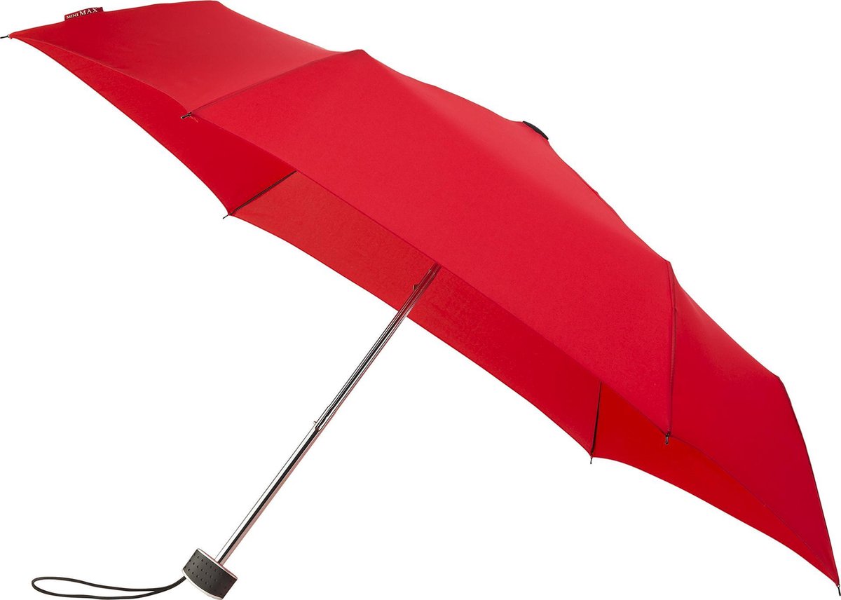 miniMAX Platte Paraplu - � 90 cm - Rood